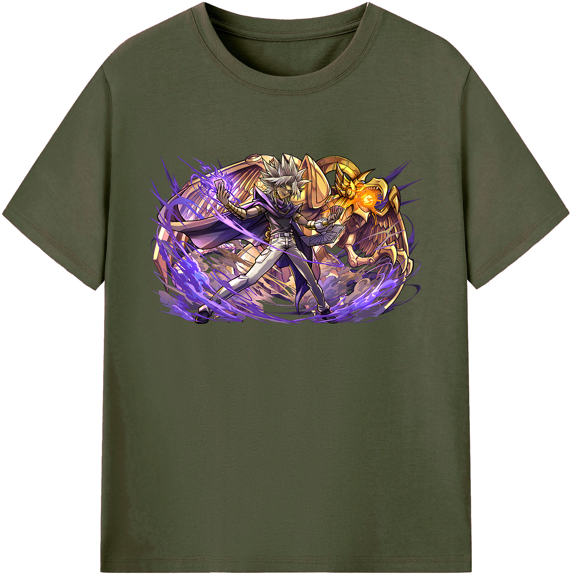 遊☆戯☆王 Yu-Gi-Oh! 綿100％ メンズ半袖Tシャツ｜肌触りやわらか＆通気性